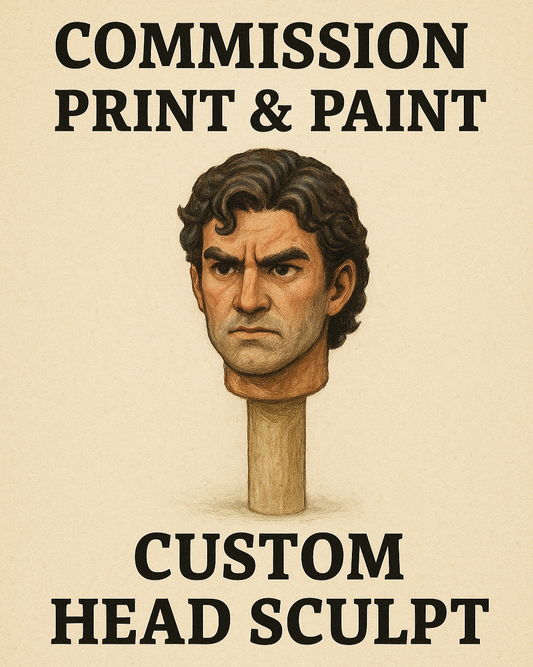 Commission for Paint and Print Head Sculpt
